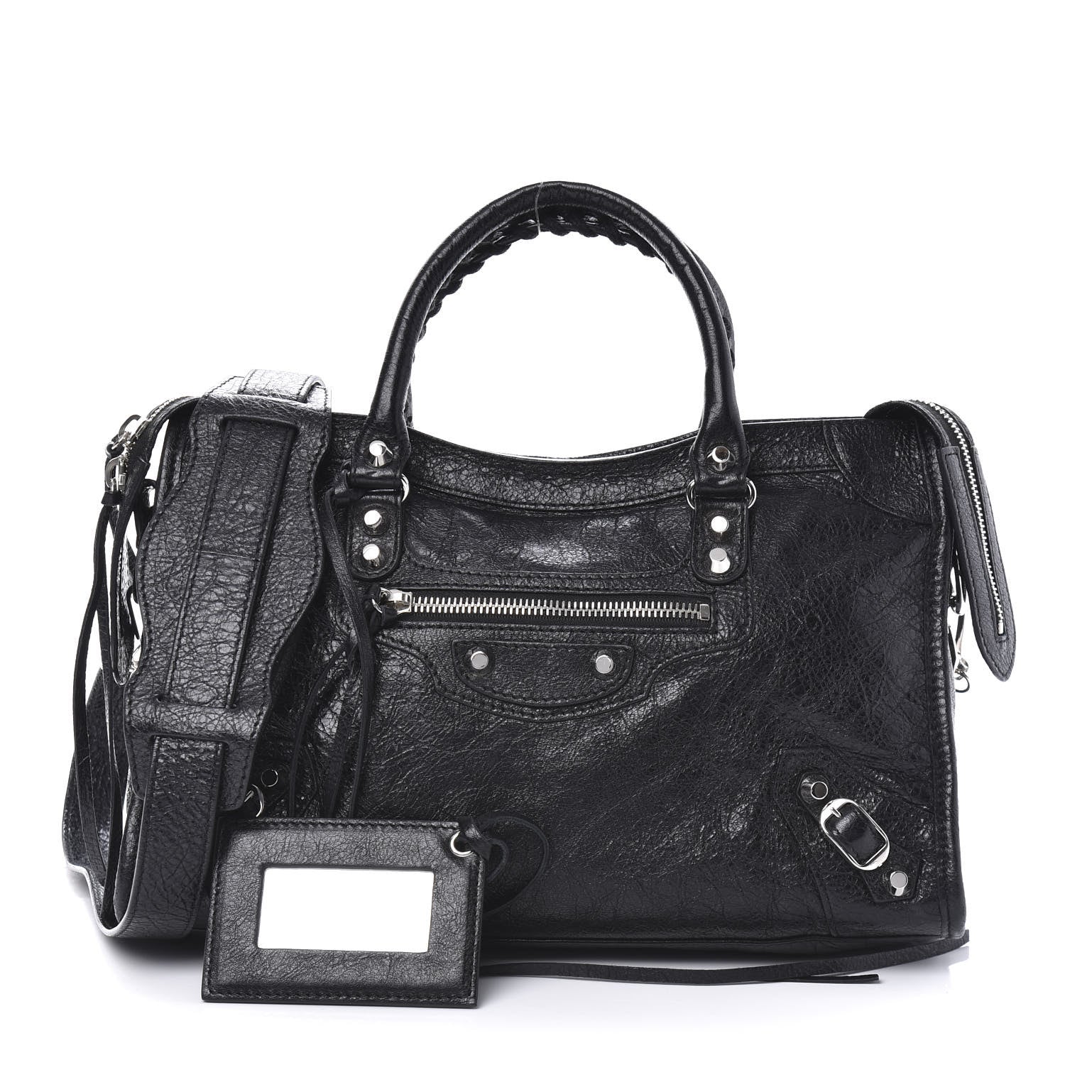 Balenciaga Agneau Classic Silver Hardware S City Black 1 of 9