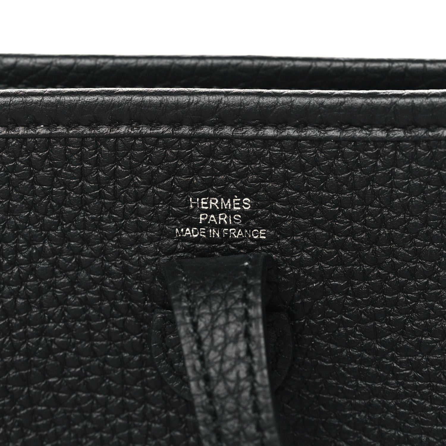 Hermes Taurillon Clemence Evelyne TPM Black 6 of 10