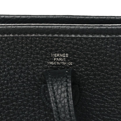 Hermes Taurillon Clemence Evelyne TPM Black 6 of 10