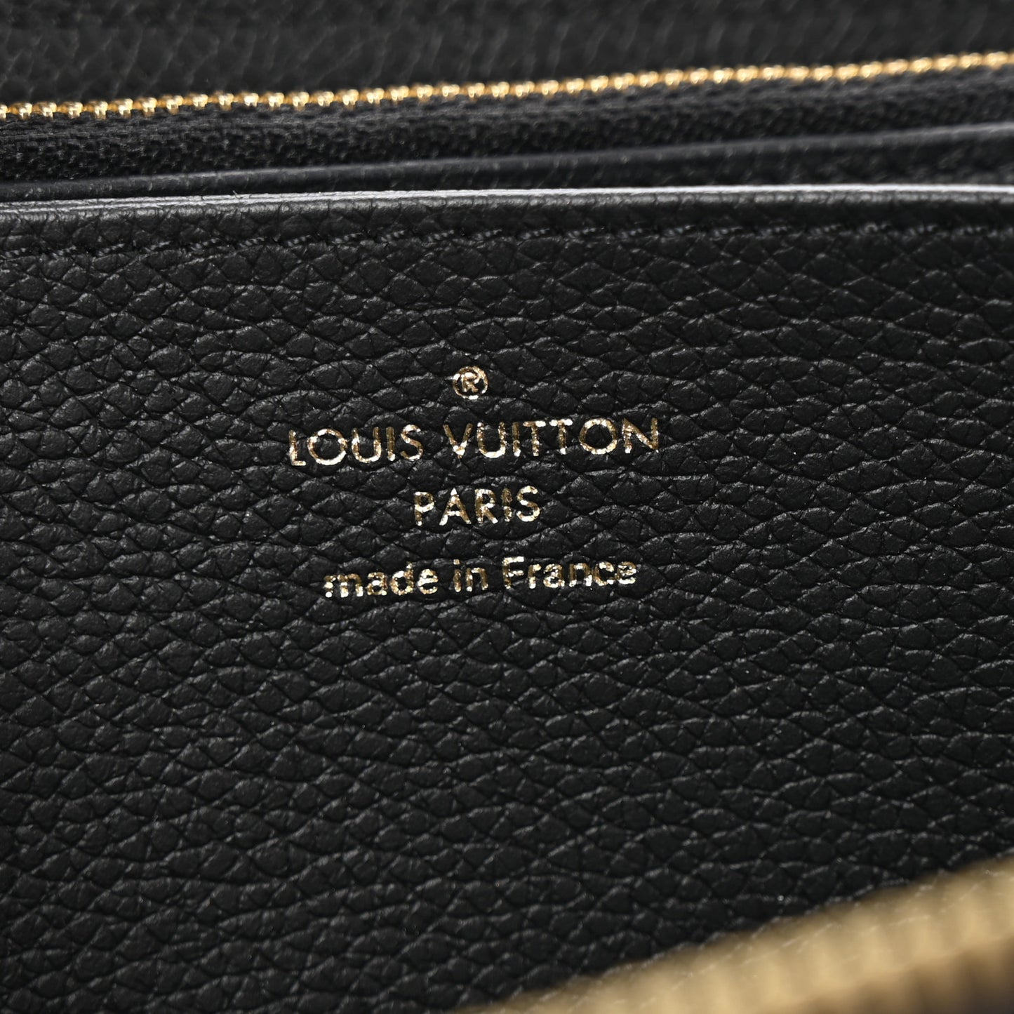 Empreinte Monogram Giant Clemence Wallet Black Beige