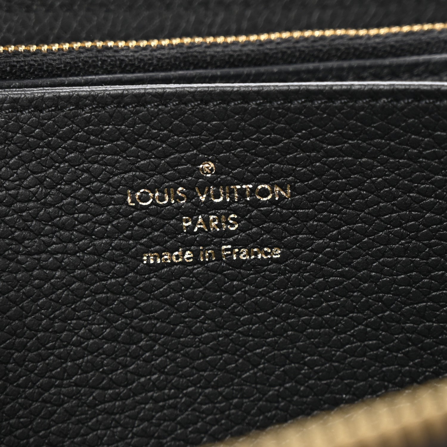 Louis Vuitton Empreinte Monogram Giant Clemence Wallet Black Beige 6 of 8