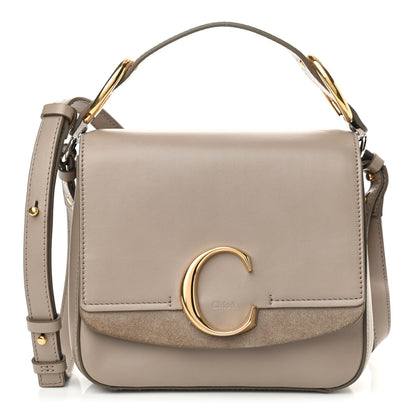 Chloe Calfskin Small C Double Carry Motty Grey 1 of 9