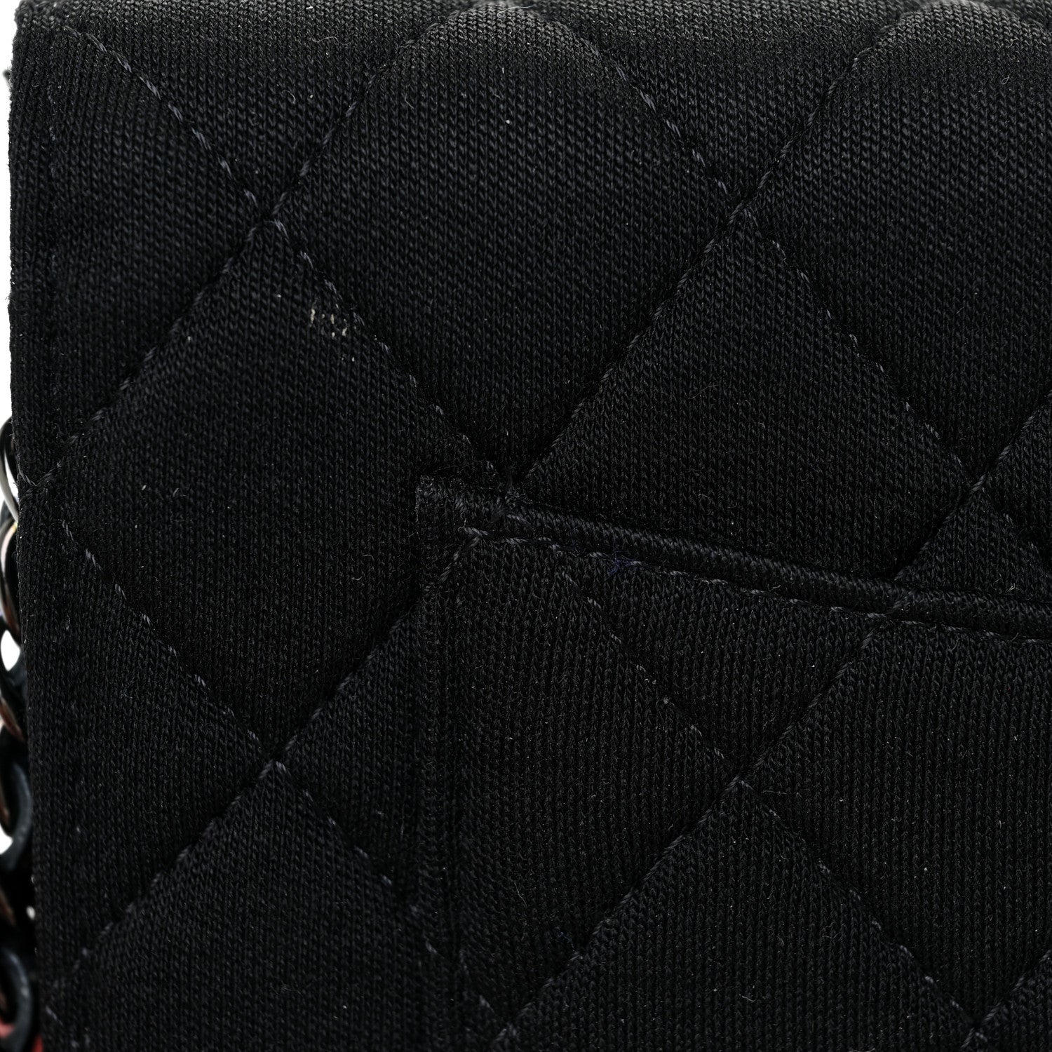 Chanel Jersey Quilted Reissue Wallet On Chain WOC Black 17 of 18