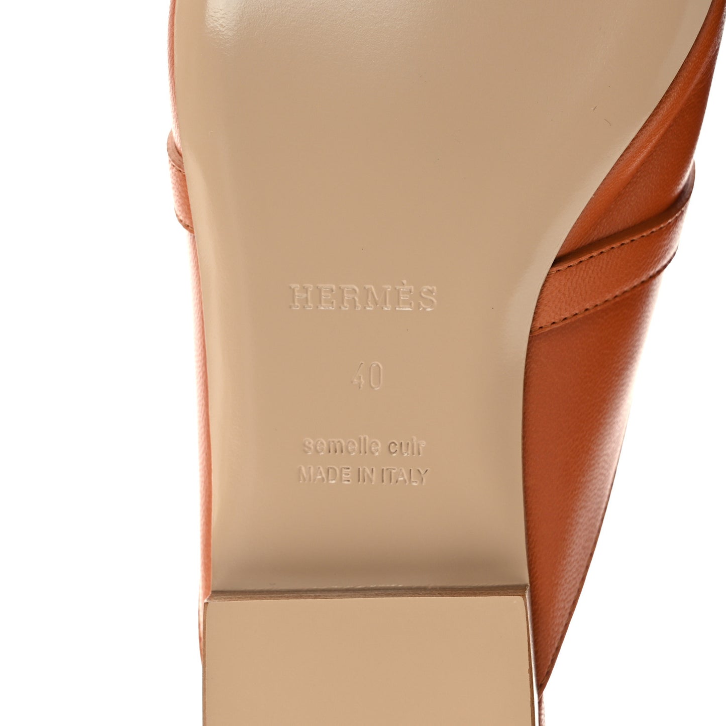 Heritage Calfskin Oz Mules 40 Natural