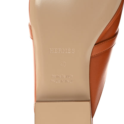 Hermes Heritage Calfskin Oz Mules 40 Natural 6 of 9