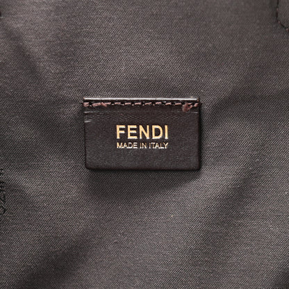Fendi Zucca Vitello Artic Special Shopping Tote Tobacco Castagna 6 of 10