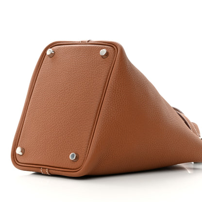 Hermes Taurillon Clemence Picotin Lock 18 PM Gold 10 of 13