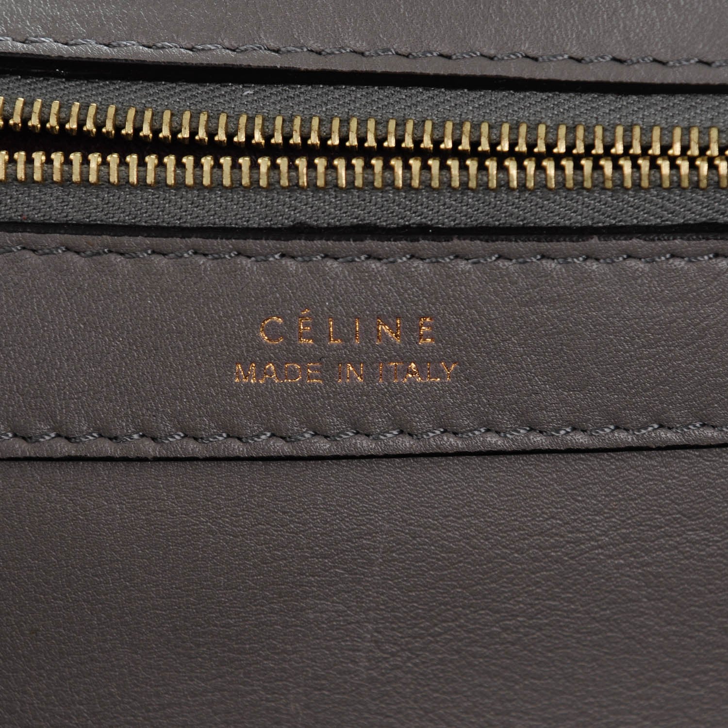 Celine Crocodile Embossed Calfskin Medium Horizontal Cabas Phantom Grey 7 of 8
