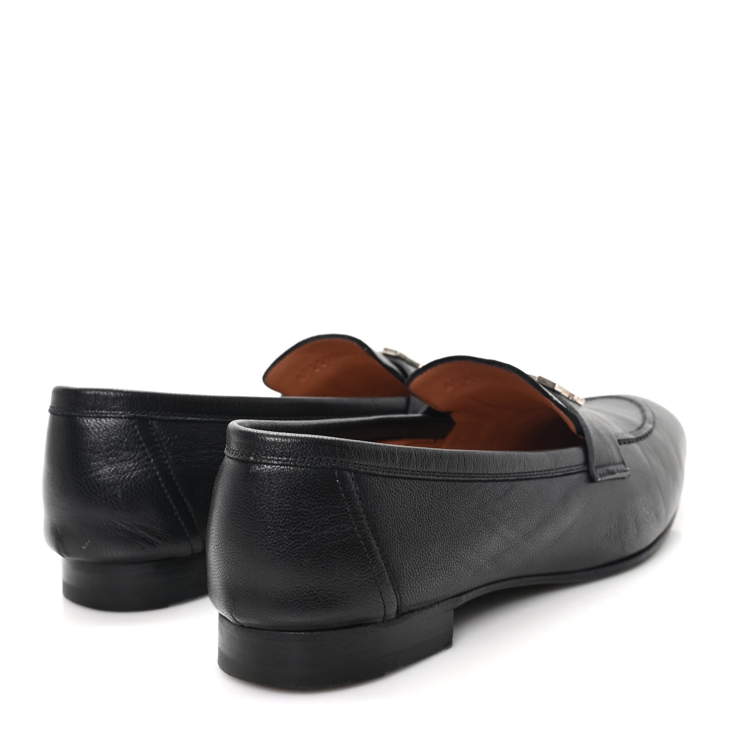 Goatskin Womens Paris Loafers 40 Black