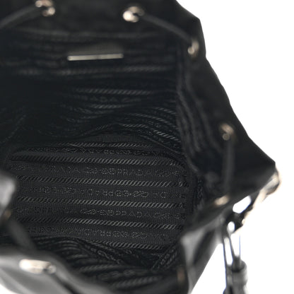 Prada Saffiano Tessuto Nylon Vela Bucket Wristlet Black 5 of 6