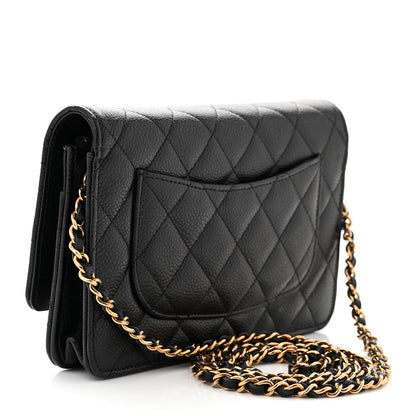 Chanel Caviar Quilted Wallet On Chain WOC Black 3 of 14