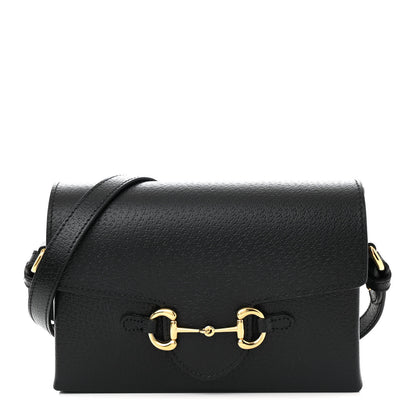 Gucci Calfskin Horsebit 1955 Shoulder Bag Black 1 of 11