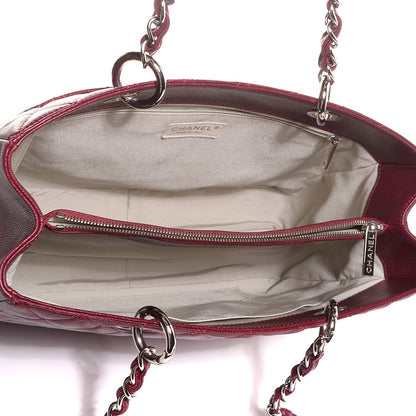 Chanel Caviar Grand Shopping Tote GST Dark Red 5 of 7