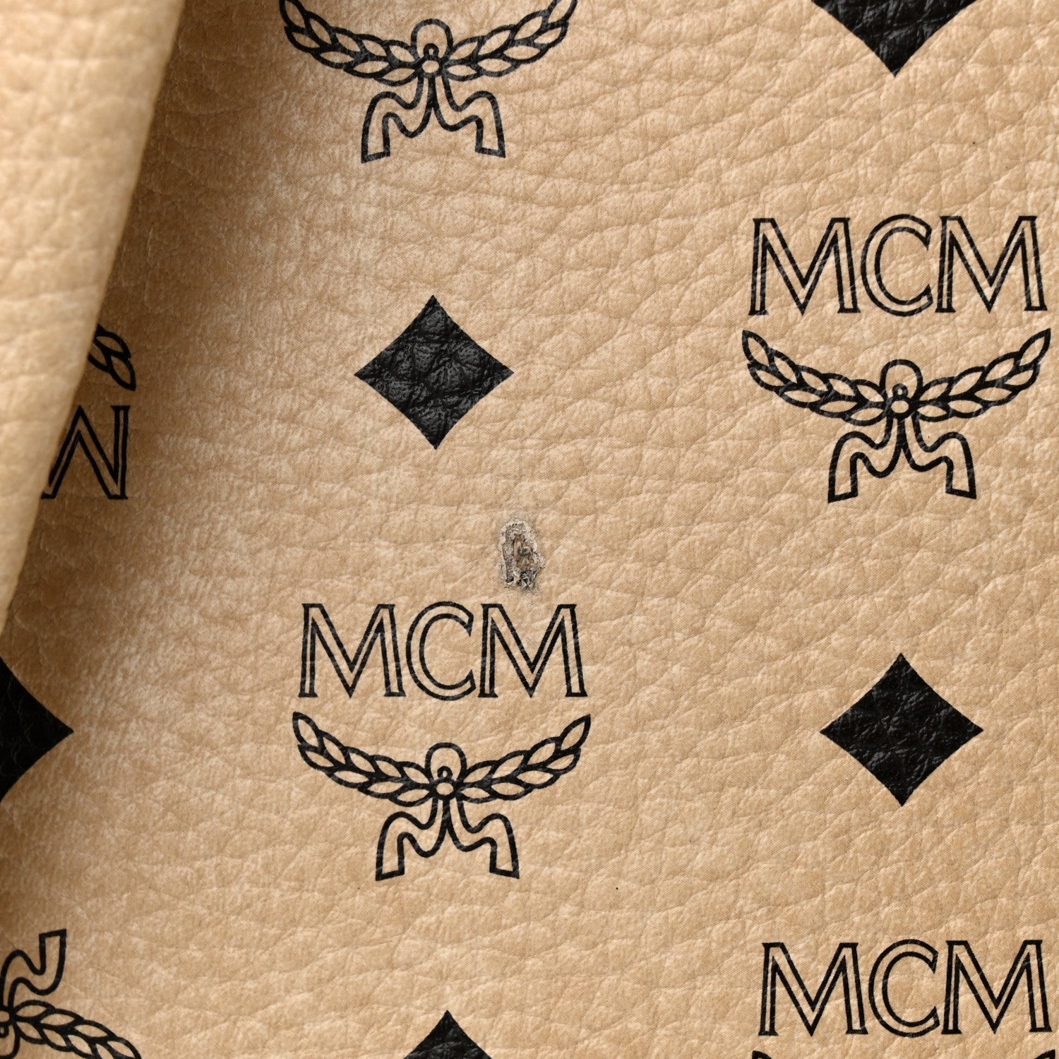 MCM Visetos Medium Studded Stark Backpack Beige 10 of 10