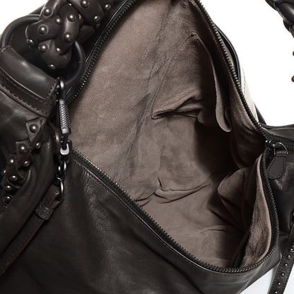 Bottega Veneta Waxed Calfskin Hobo Espresso 5 of 8