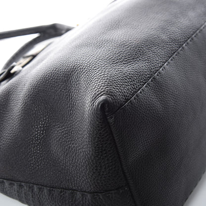 Fendi Calfskin Romano Selleria Large Villa Borghese Tote Black 13 of 13