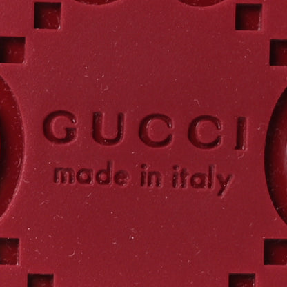 Gucci Guccissima GG Embossed Womens Sandals 37 Rosso Ancora 7 of 9
