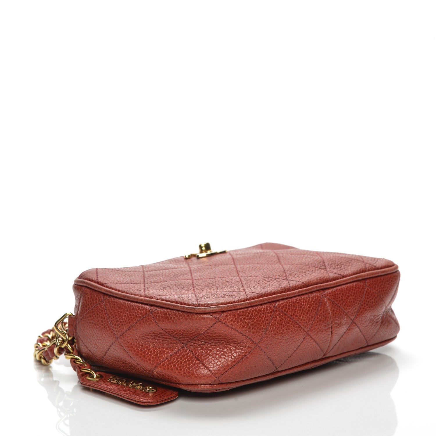 Chanel Caviar Quilted Camera Case Red 4 of 13