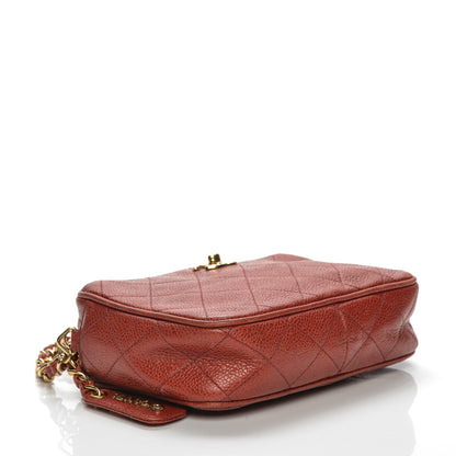 Chanel Caviar Quilted Camera Case Red 4 of 13