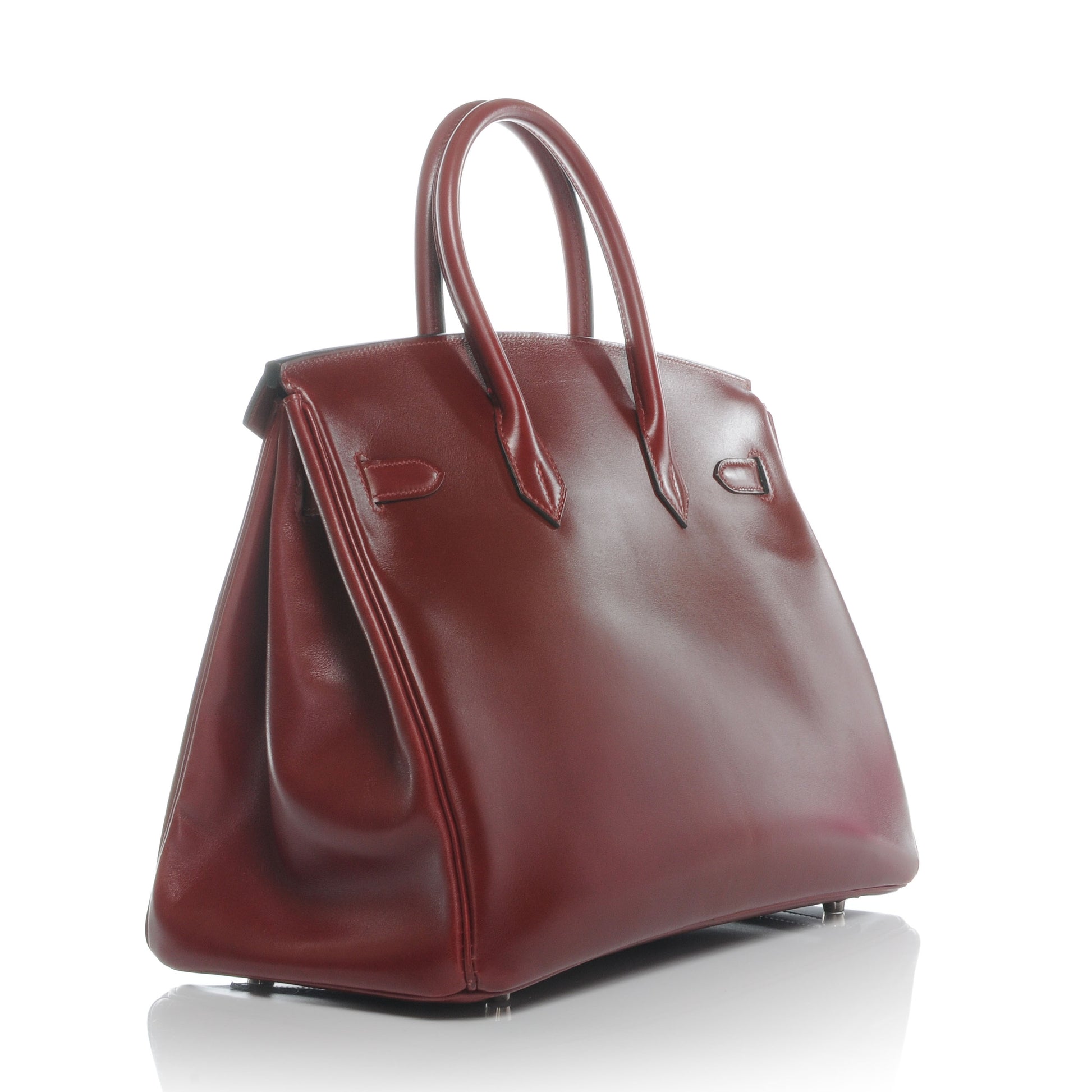 Hermes Box Calfskin Birkin 35 Rouge H 3 of 10