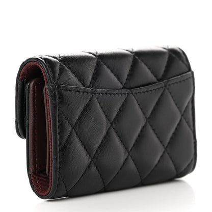 Chanel Lambskin Quilted 4 Key Holder Black 3 of 12