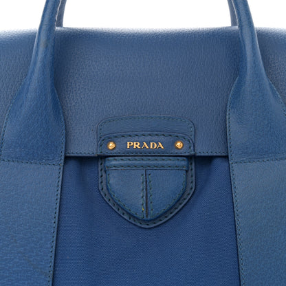 Prada Canapa Cinghiale Flap Tote Royal 7 of 13