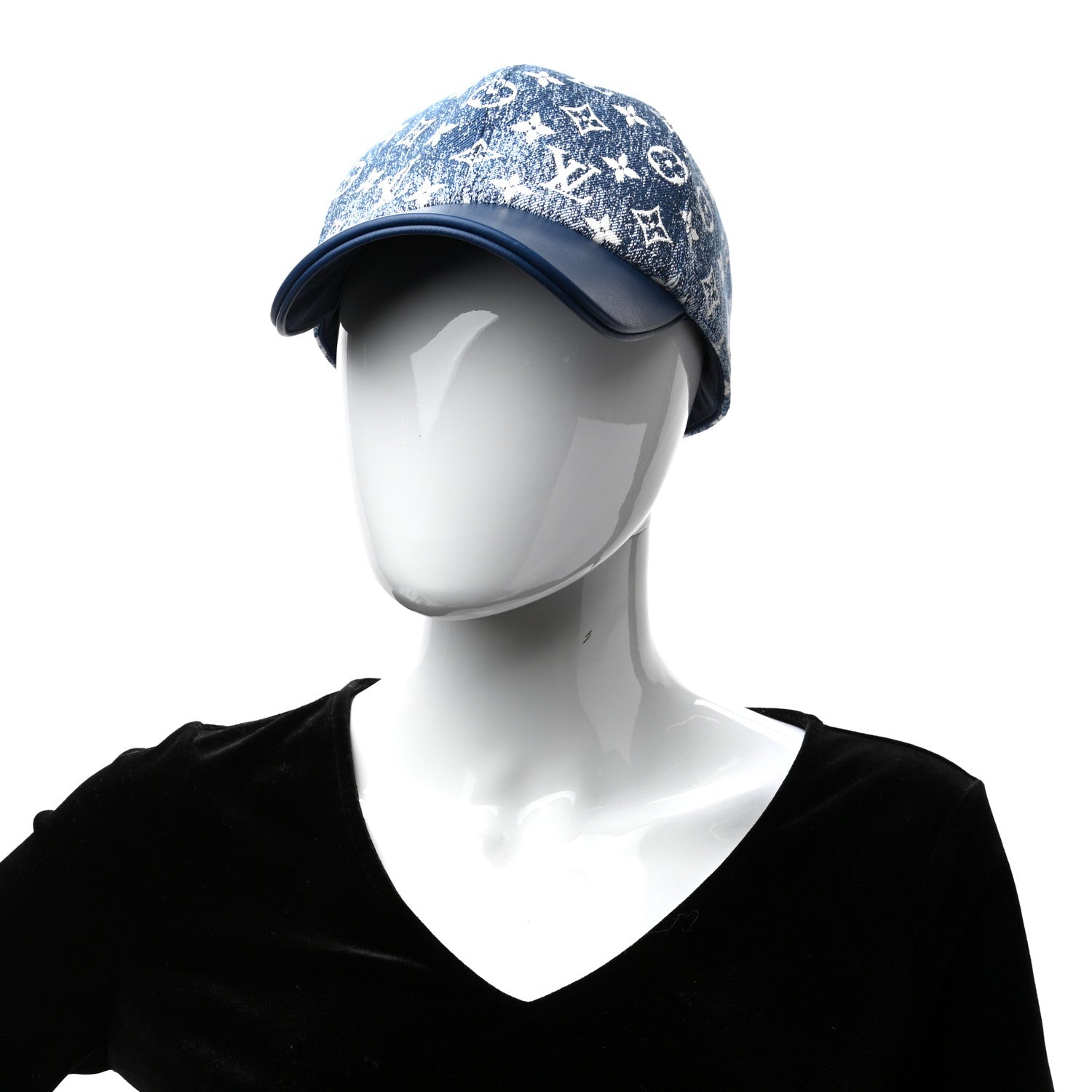 Louis Vuitton Monogram Jacquard Cap L Blue 2 of 8