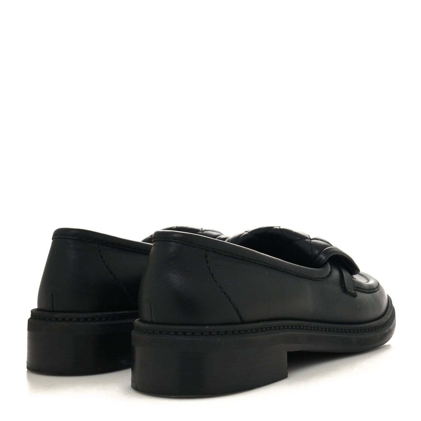 Lambskin Quilted CC Turnlock Loafers 39 Black