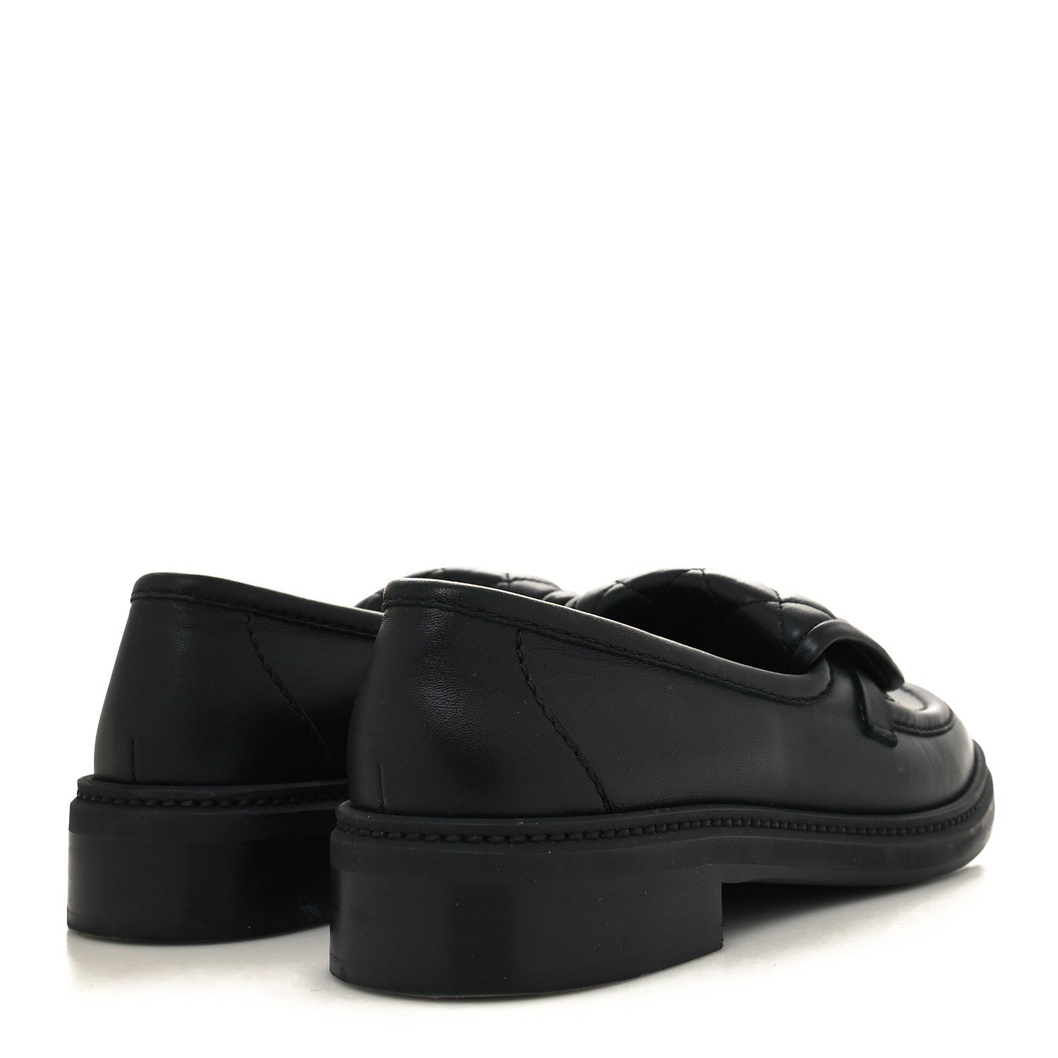 Chanel Lambskin Quilted CC Turnlock Loafers 39 Black 4 of 8