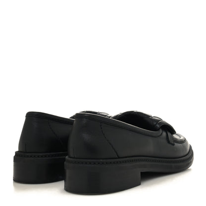 Chanel Lambskin Quilted CC Turnlock Loafers 39 Black 4 of 8