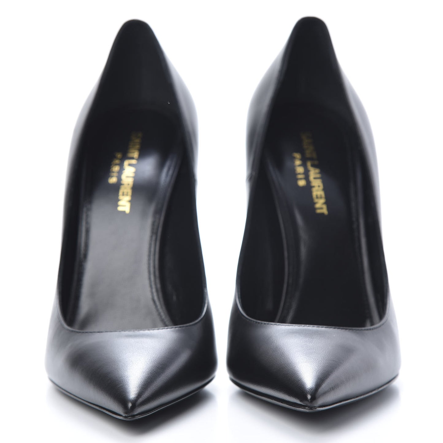 Calfskin Opyum 110 Pumps 38 Black Gold