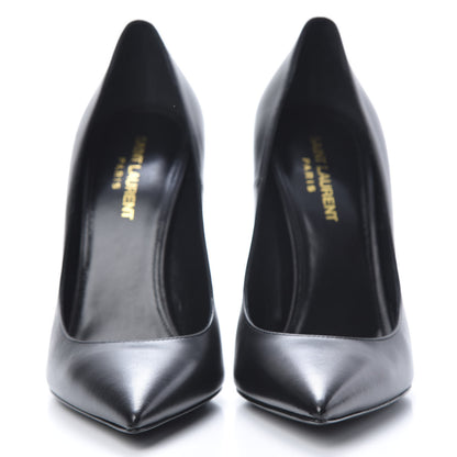 Saint Laurent Calfskin Opyum 110 Pumps 38 Black Gold 2 of 10
