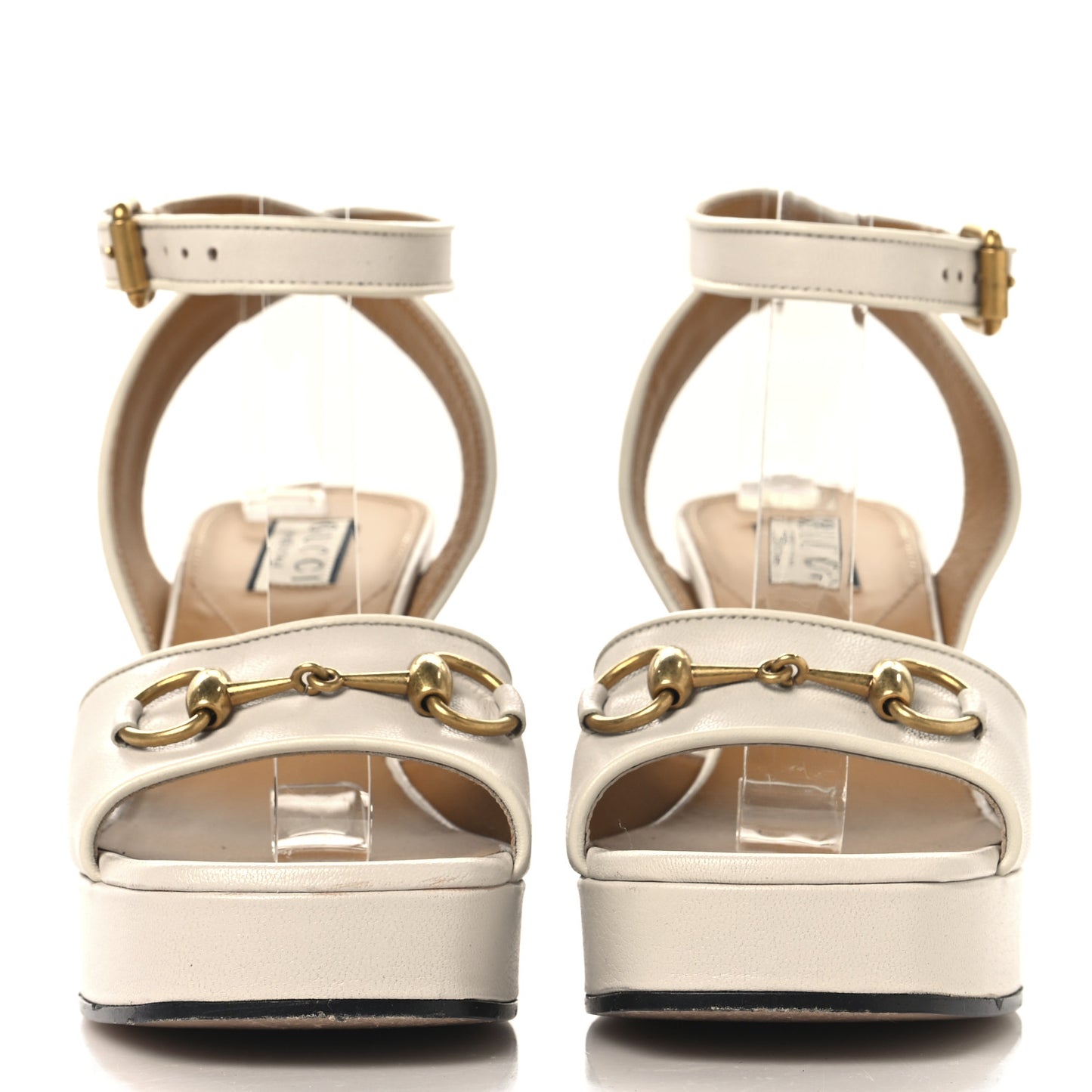 Quentin Granada Kid Horsebit 25/60mm Platform Sandals 39 Mystic White