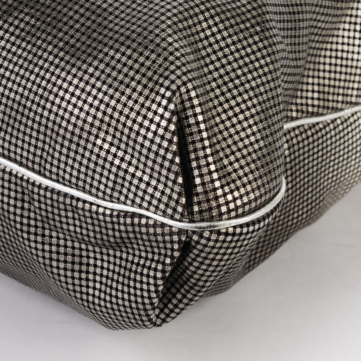 Chanel Metallic Perforated Lambskin Hollywood Hobo Silver 8 of 11
