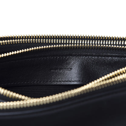 Celine Lambskin Large Trio Crossbody Bag Black 8 of 9