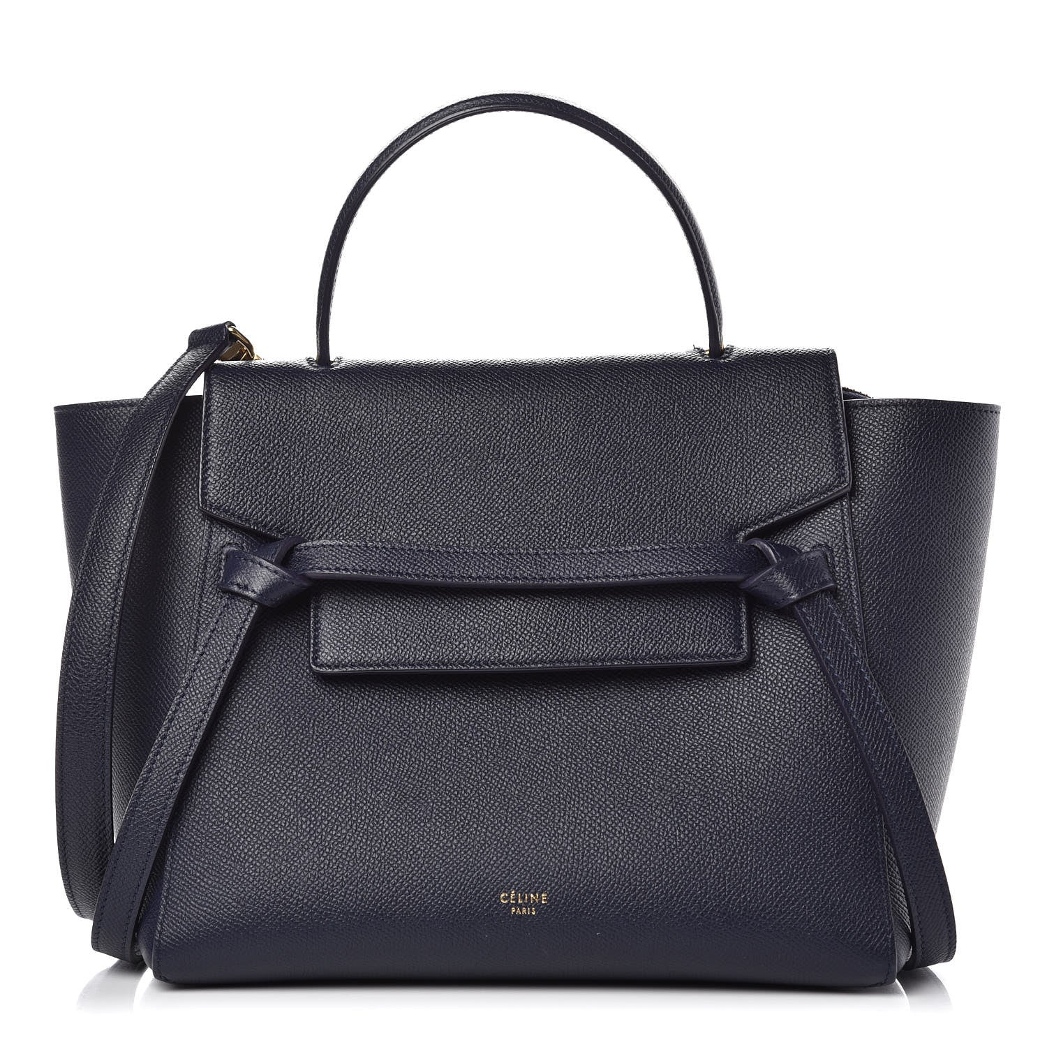 Celine Baby Grained Calfskin Micro Belt Bag Steel Blue 1 of 10
