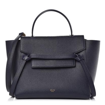 Celine Baby Grained Calfskin Micro Belt Bag Steel Blue 1 of 10