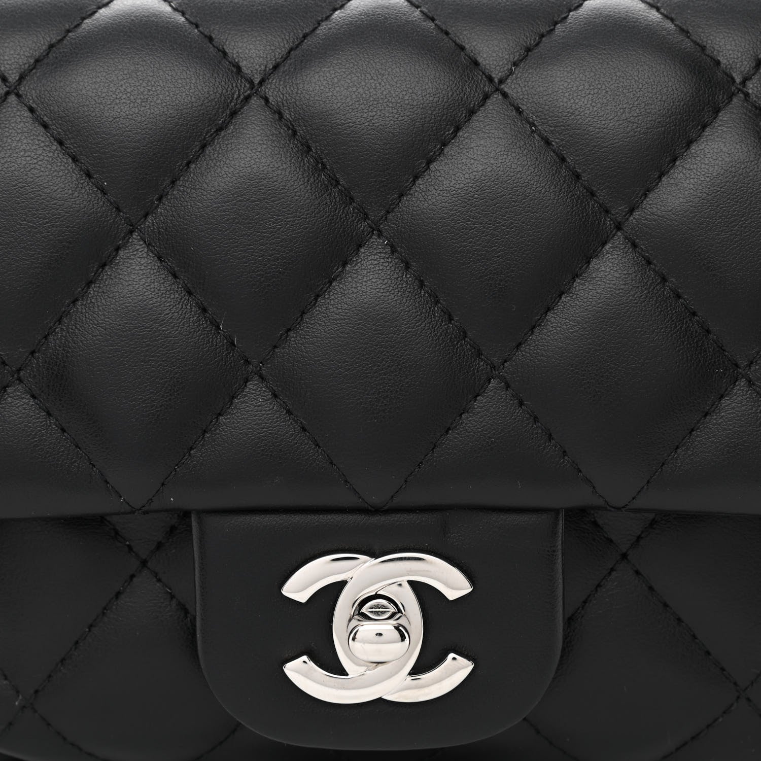 Chanel Calfskin Quilted CC Uniform Flap Belt Bag Black 9 of 11