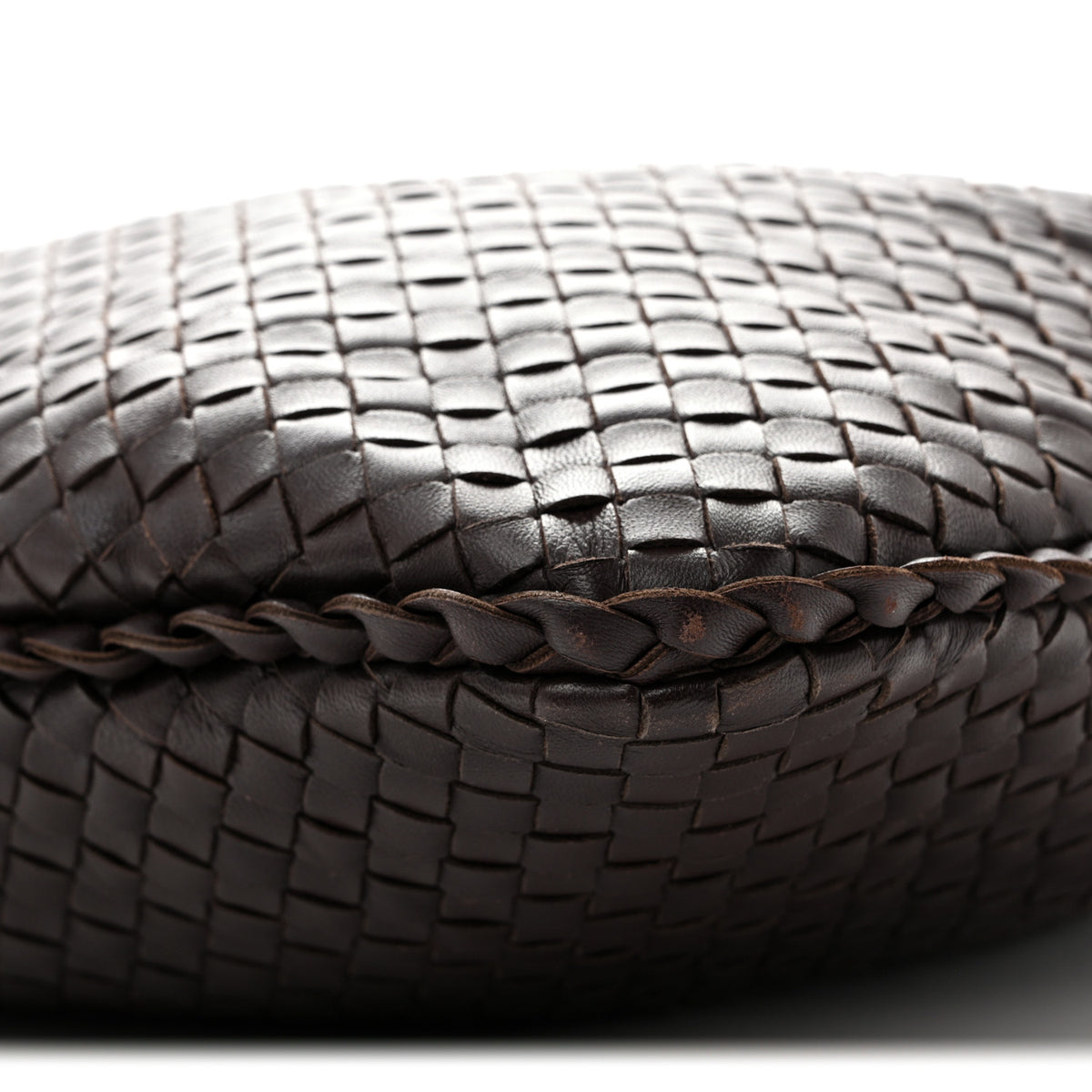 Nappa Intrecciato Large Veneta Hobo Ebano