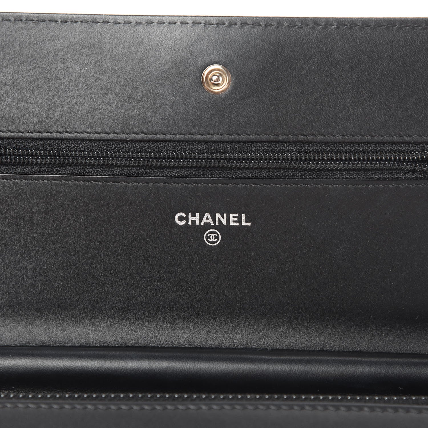 Chanel Aged Calfskin Lucky Charms Casino 2.55 Reissue Wallet on Chain WOC Black 6 of 15