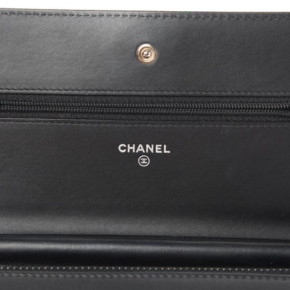 Chanel Aged Calfskin Lucky Charms Casino 2.55 Reissue Wallet on Chain WOC Black 6 of 15