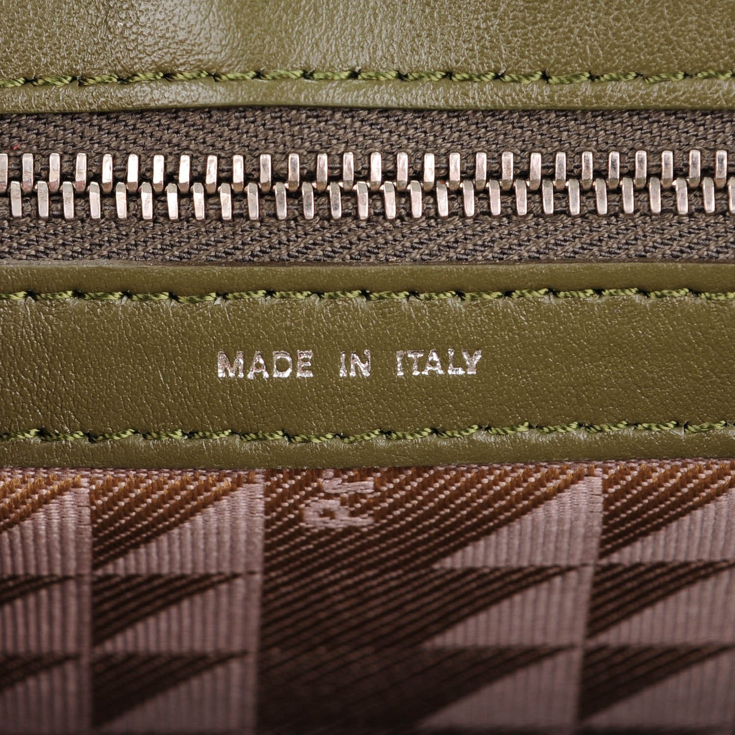 Calfskin Mini PS11 Classic Shoulder Bag Dark Olive
