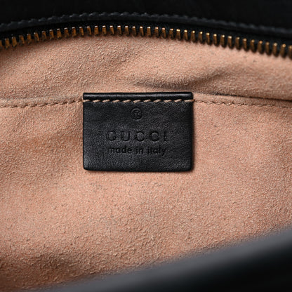 Gucci Calfskin Matelasse Small GG Marmont Chain Shoulder Bag Black 6 of 19