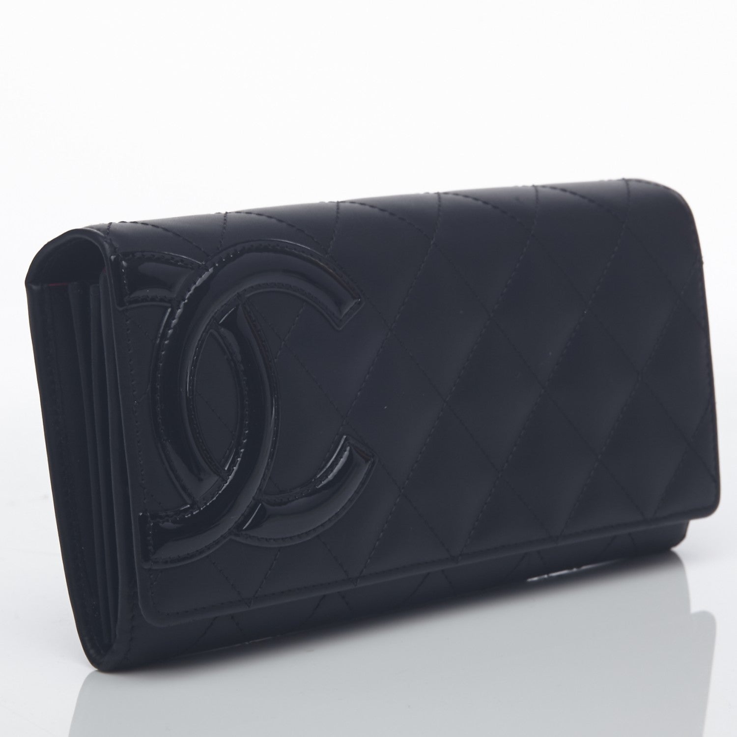 Chanel Calfskin Quilted Cambon Flap Wallet Black 4 of 10