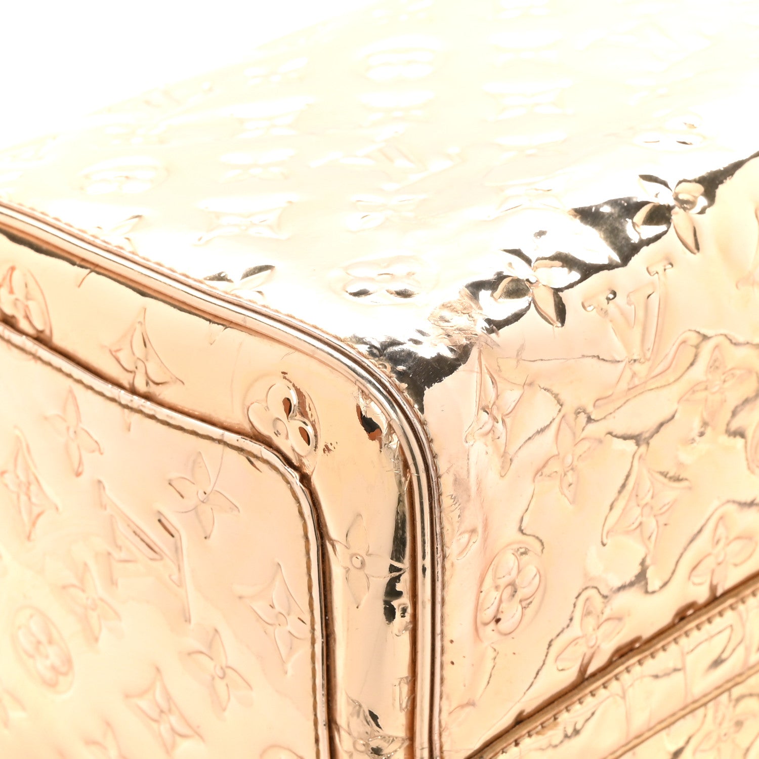 Louis Vuitton Monogram Miroir Speedy 30 Gold 8 of 11