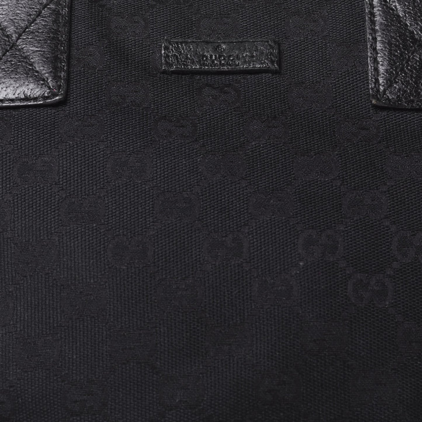 GG Monogram Small Web Handle Bucket Tote Black