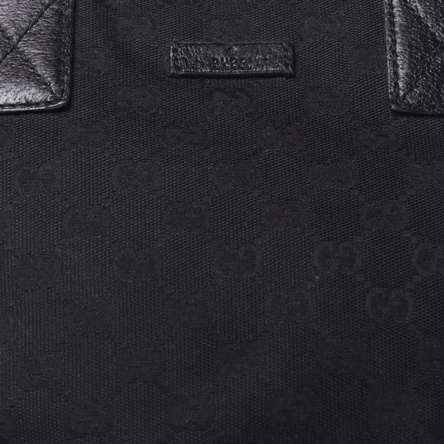 Gucci GG Monogram Small Web Handle Bucket Tote Black 8 of 10