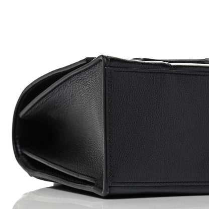 Balenciaga Grained Calfskin Medium Hourglass Top Handle Bag Black 5 of 9