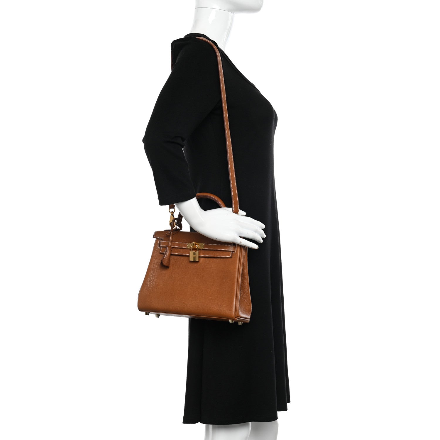 Hermes Barenia Faubourg Kelly Retourne 25 Fauve 2 of 12