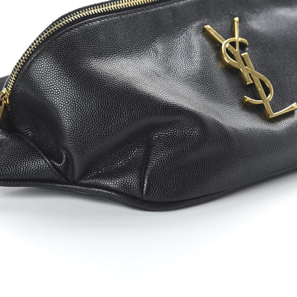 Saint Laurent Grain De Poudre Monogram Belt Bag Black 6 of 9